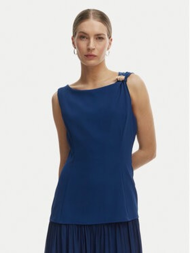 Rinascimento Sukienka wieczorowa CFC0020281002 Niebieski Slim Fit