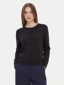 Tommy Hilfiger Kardigan WW0WW42370 Czarny Regular Fit