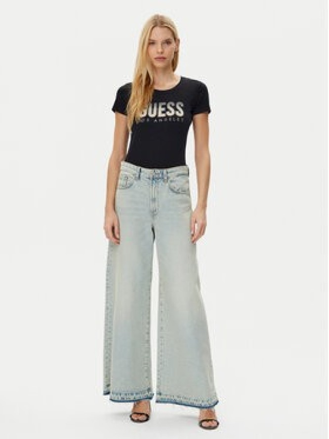 Guess T-Shirt W5GI14 J1314 Czarny Regular Fit