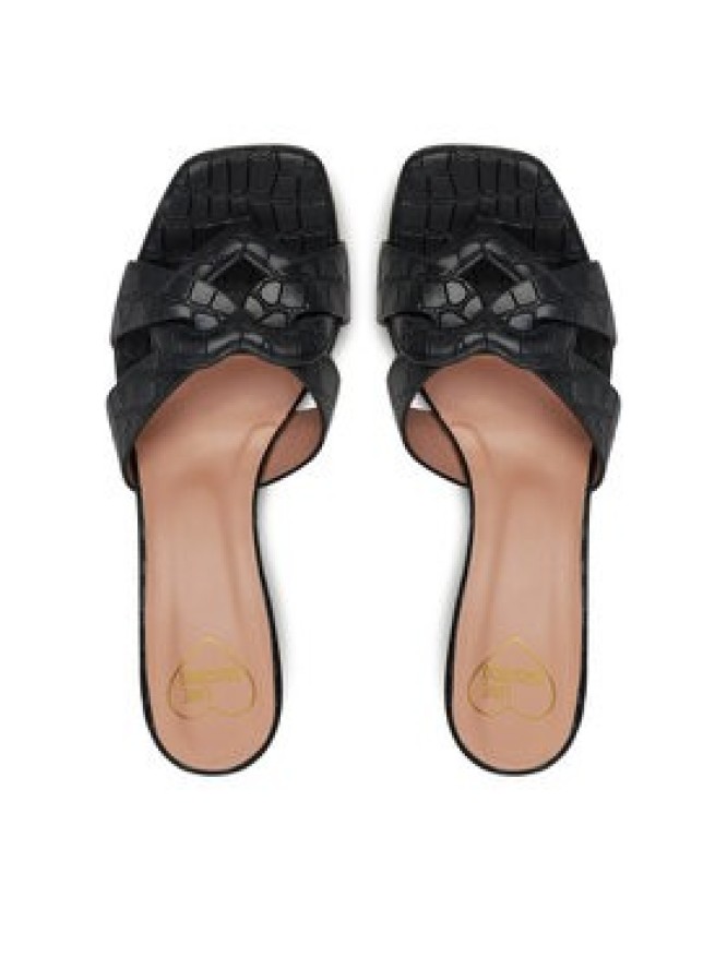 LOVE MOSCHINO Klapki JA28065G1MIB0000 Czarny