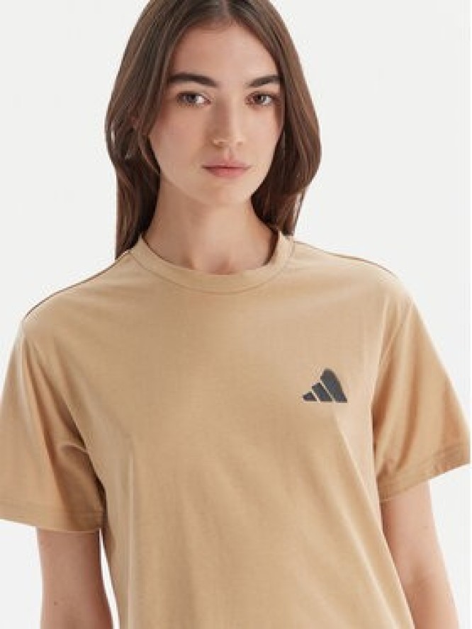 adidas T-Shirt City Tech Summer Graphic JV8600 Beżowy Regular Fit