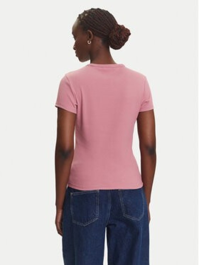 Tommy Jeans T-Shirt Essential DW0DW17383 Różowy Slim Fit
