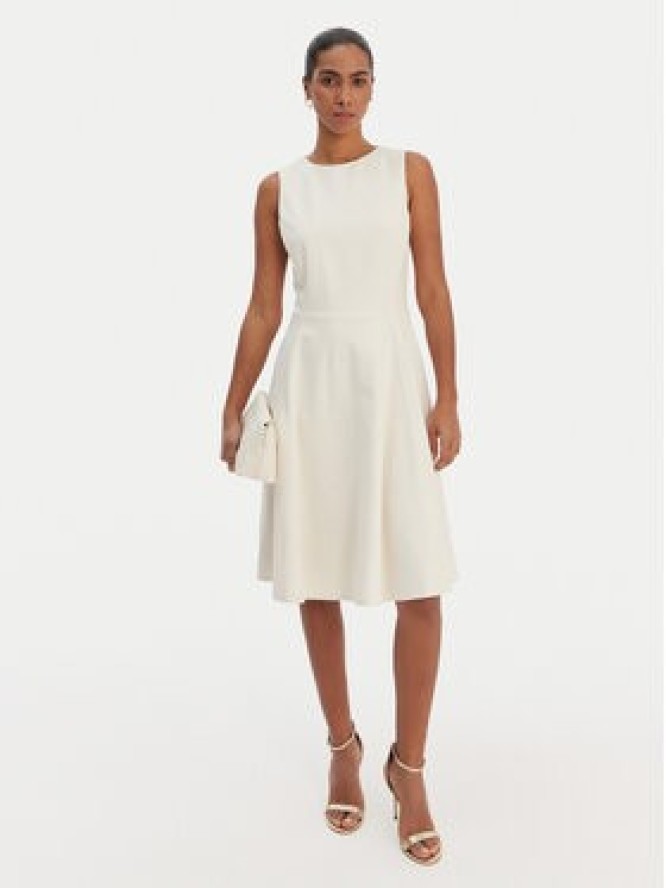 LAUREN RALPH LAUREN Sukienka koktajlowa 200980935002 Écru Slim Fit