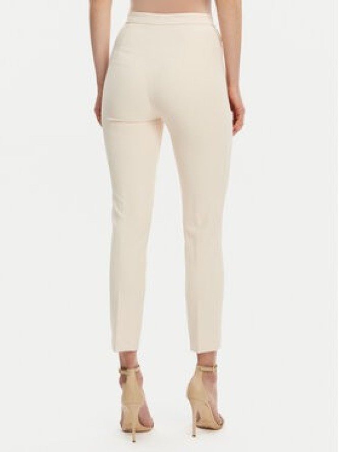 Elisabetta Franchi Spodnie materiałowe PA-077-51E2-V320 Écru Regular Fit