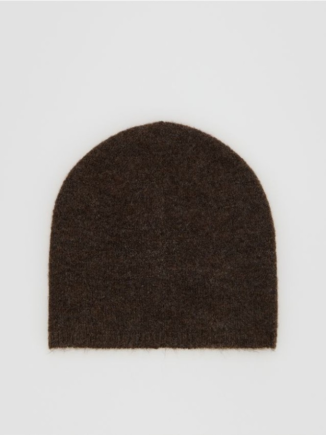Czapka beanie - ciemnobrązowy