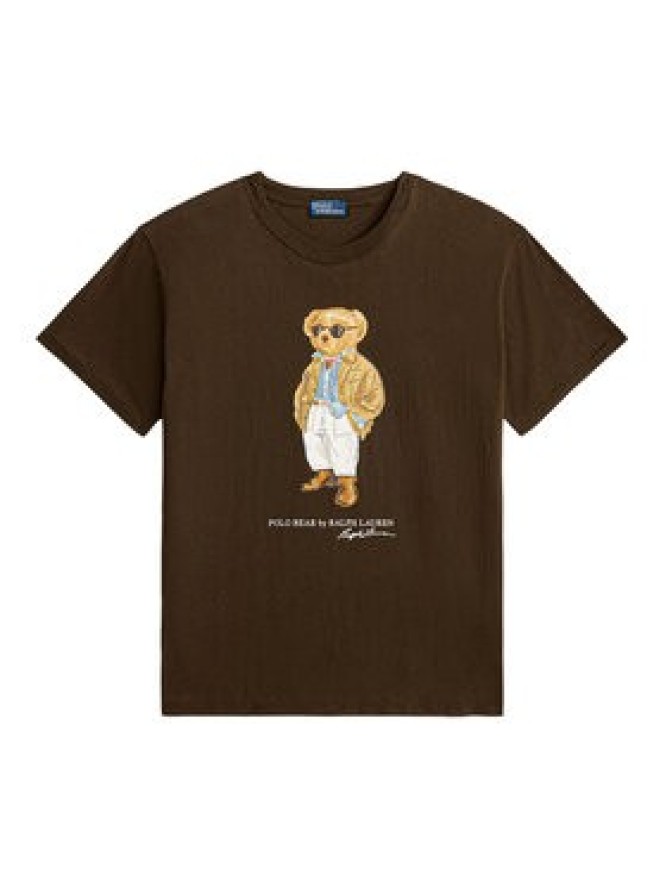Polo Ralph Lauren T-Shirt 211A96599001 Brązowy Relaxed Fit