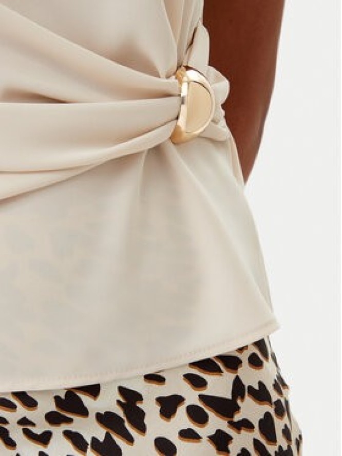 Kontatto Bluzka YM1004C Beżowy Regular Fit