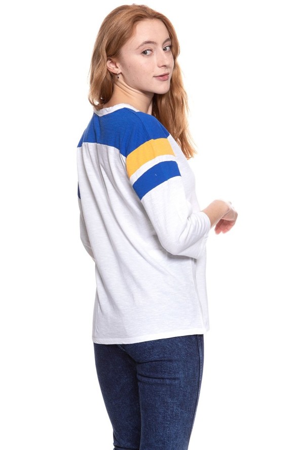 WRANGLER T SHIRT DAMSKI B&Y LS LOOSE TEE WHITE W723LEA12 112130926