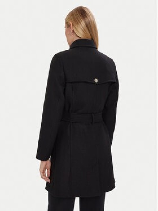 Morgan Płaszcz wełniany 242-GEVA Czarny Regular Fit