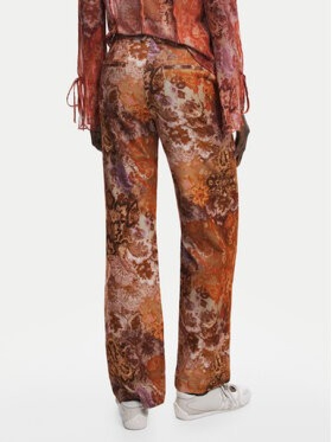 Desigual Spodnie materiałowe Romantica 25WWPW02 Pomarańczowy Regular Fit