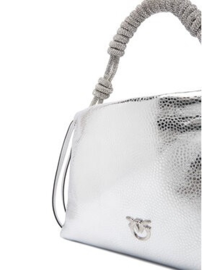 PINKO Torebka Mini Clutch+Manico SP Al 25-26 PLTT 105908 A2WD Srebrny