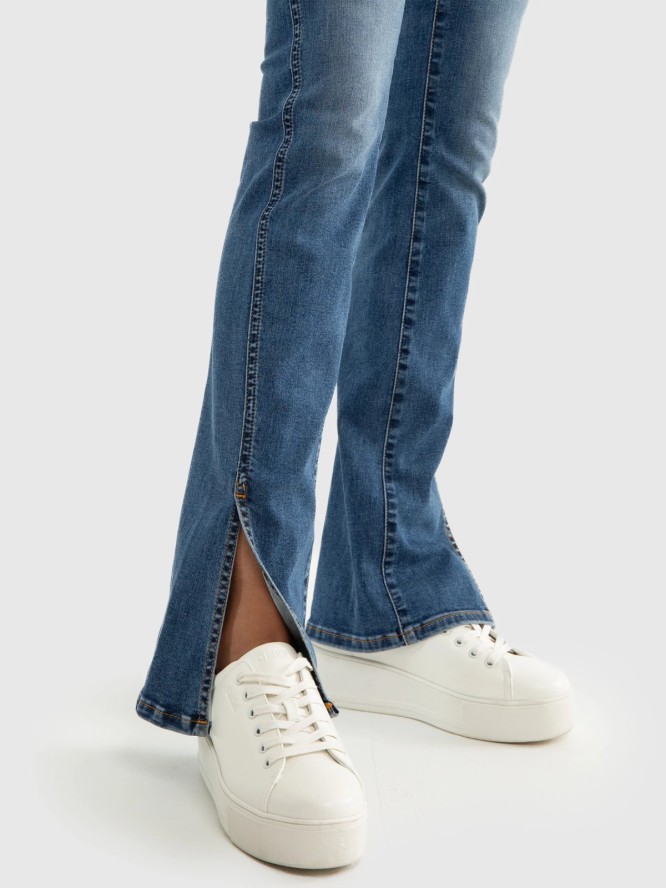 Sneakersy damskie ze skóry ekologicznej białe OO274277 101