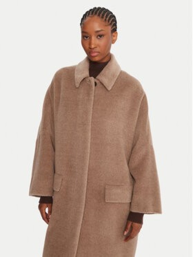 Marella Płaszcz wełniany Icam 2523016122 Beżowy Regular Fit