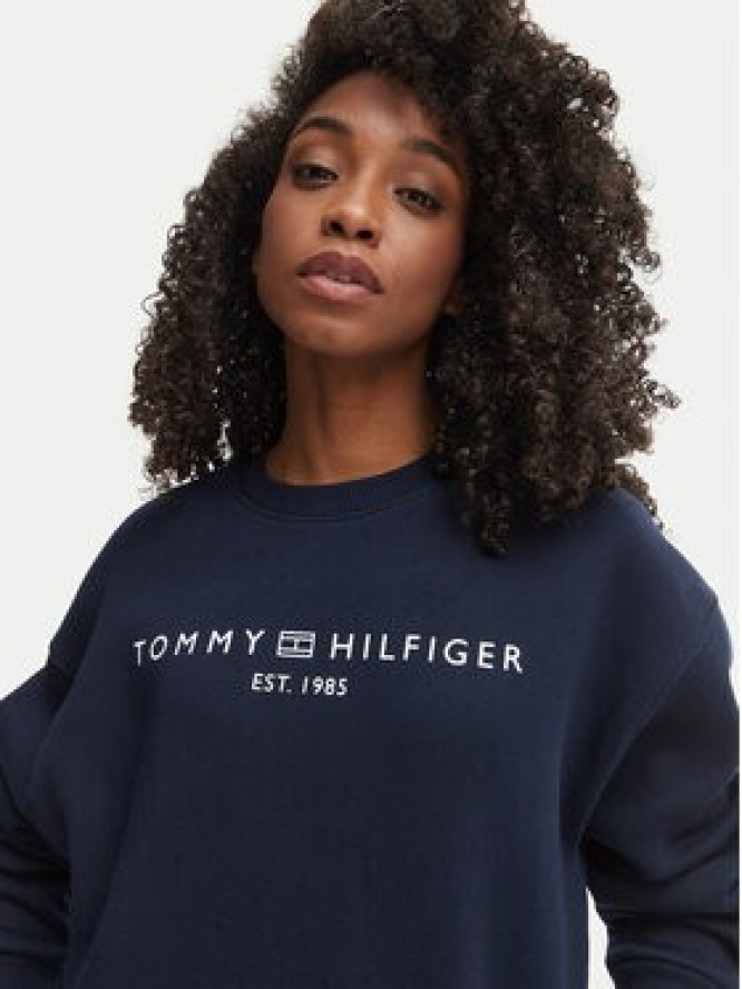 Tommy Hilfiger Bluza WW0WW47831 Granatowy Regular Fit