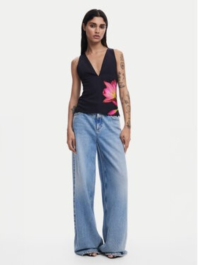 Desigual Bluzka 25SWBW09 Czarny Regular Fit