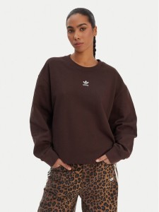 adidas Bluza Essentials KD9120 Brązowy Oversize