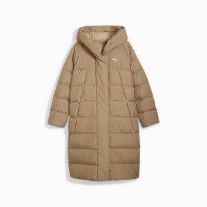 Płaszcz puchowy damski Puma LONG DOWN beżowy 62649367 r XL