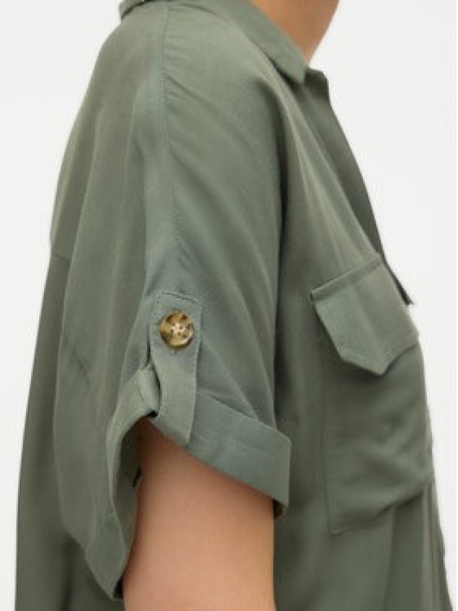 Vero Moda Koszula Bumpy 10310139 Zielony Regular Fit