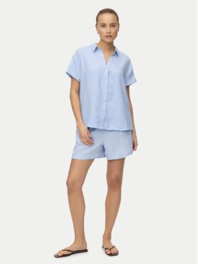 Vero Moda Szorty materiałowe Melaney 10325868 Niebieski Loose Fit
