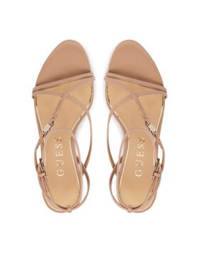 Guess Sandały FLTCON LEA03 Beżowy