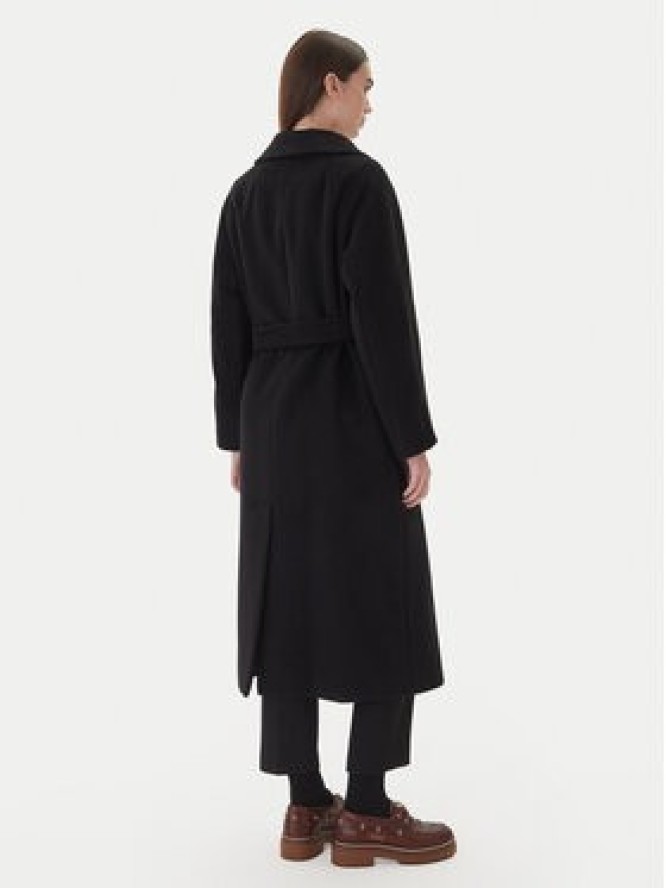 Weekend Max Mara Płaszcz wełniany Tempera 2525016082 Czarny Regular Fit