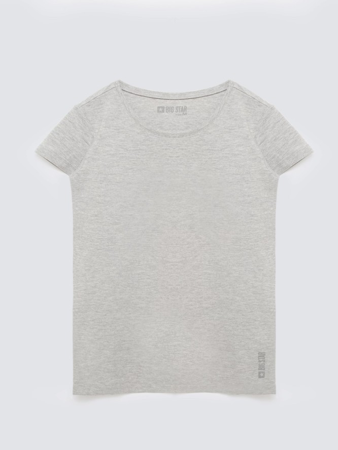 Koszulka damska gładka szara Classic 991