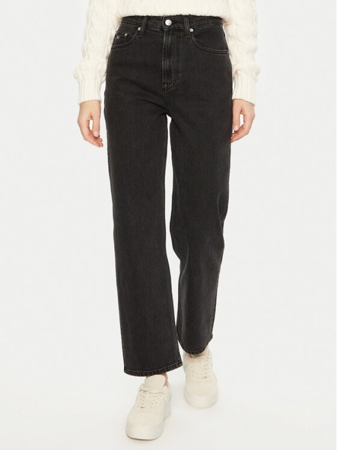 Tommy Jeans Jeansy Layla DW0DW19577 Czarny Straight Fit