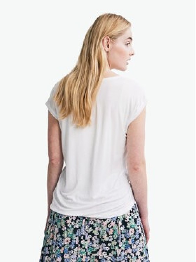 Pieces T-Shirt Billo 17078732 Biały Loose Fit