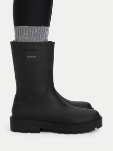Calvin Klein Kalosze Rainboot Rubber HW0HW03179 Czarny