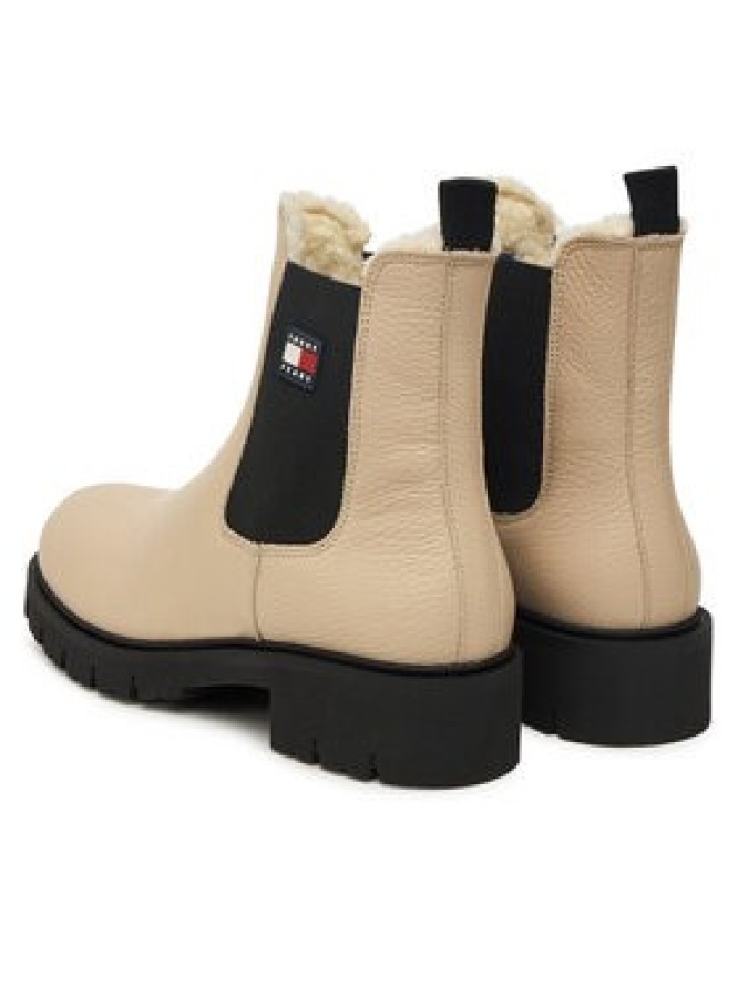 Tommy Jeans Sztyblety Tjw Chelsea Boot Wl EN0EN02826 Écru