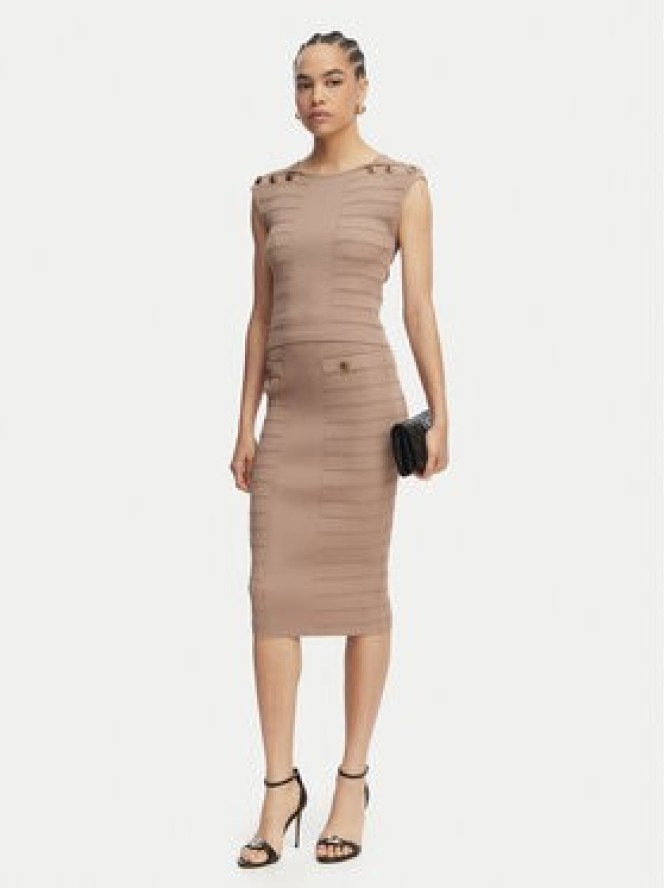 Guess Bluzka W5YR12 Z0130 Brązowy Regular Fit