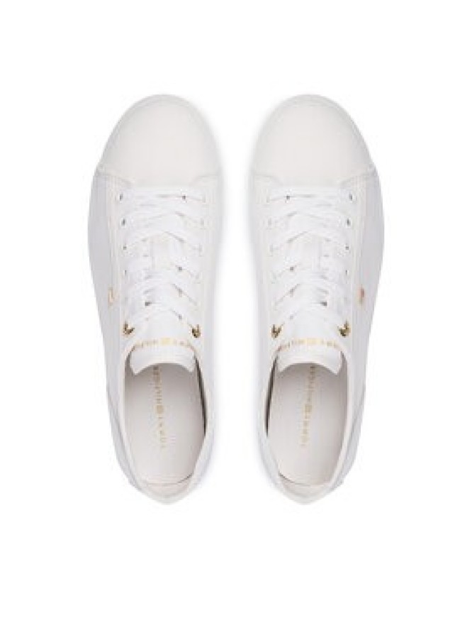 Tommy Hilfiger Tenisówki Th Foxing Sneaker Canvas FW0FW09170 Biały