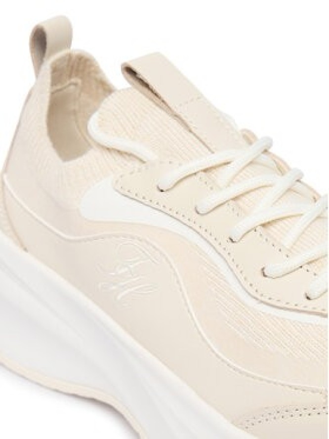 Tommy Hilfiger Sneakersy TH Wave Runner FW0FW09484 Kremowy