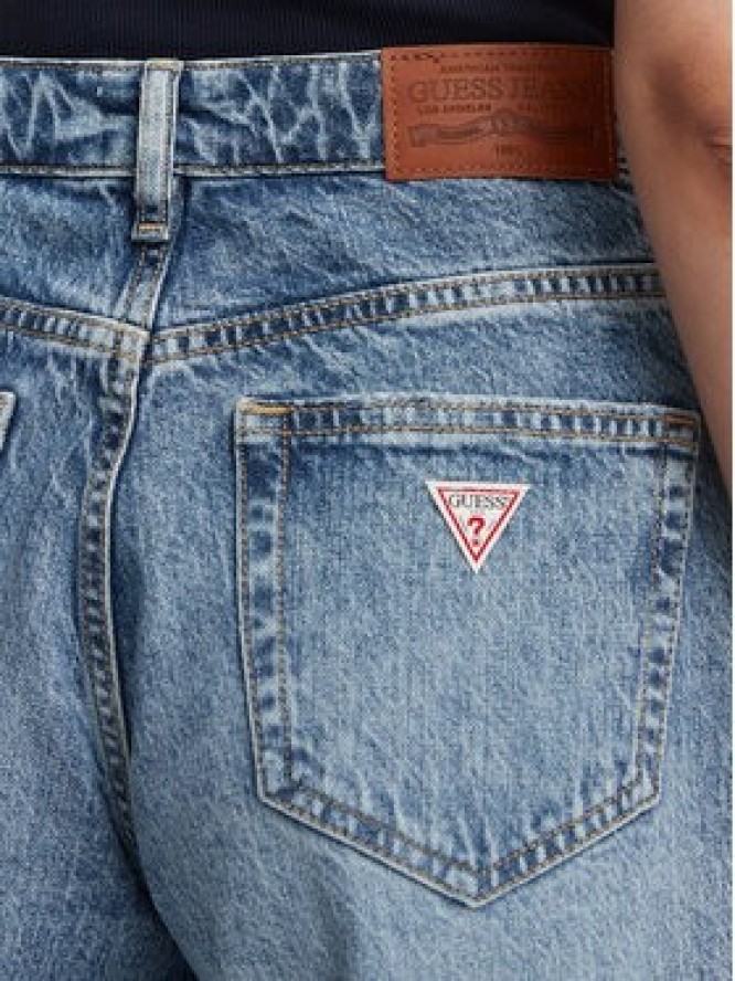 Guess Jeans Jeansy W6RA2B D5M5M Niebieski Wide Leg