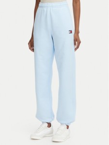 Tommy Jeans Spodnie dresowe DW0DW22780 Niebieski jasny Regular Fit