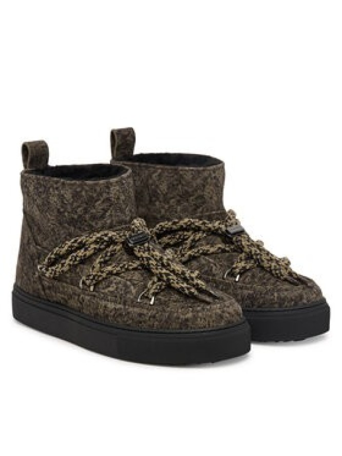 Inuikii Śniegowce Classic Low Camouflage 1001.001.0581 Zielony ciemny