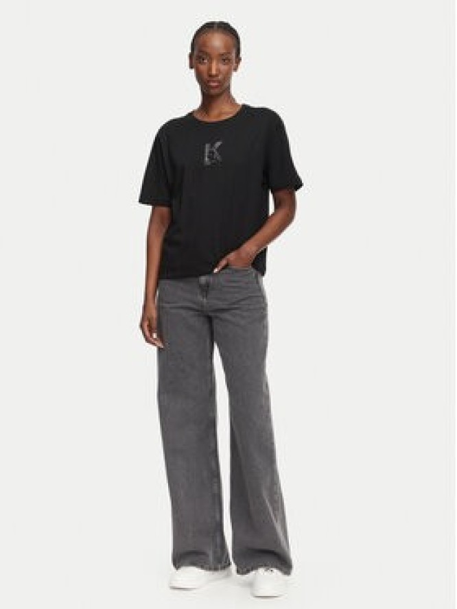 Karl Lagerfeld Jeans T-Shirt B3W17018 Czarny Regular Fit