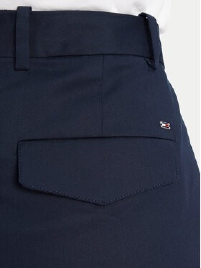 Tommy Hilfiger Spodnie materiałowe WW0WW45791 Granatowy Wide Leg