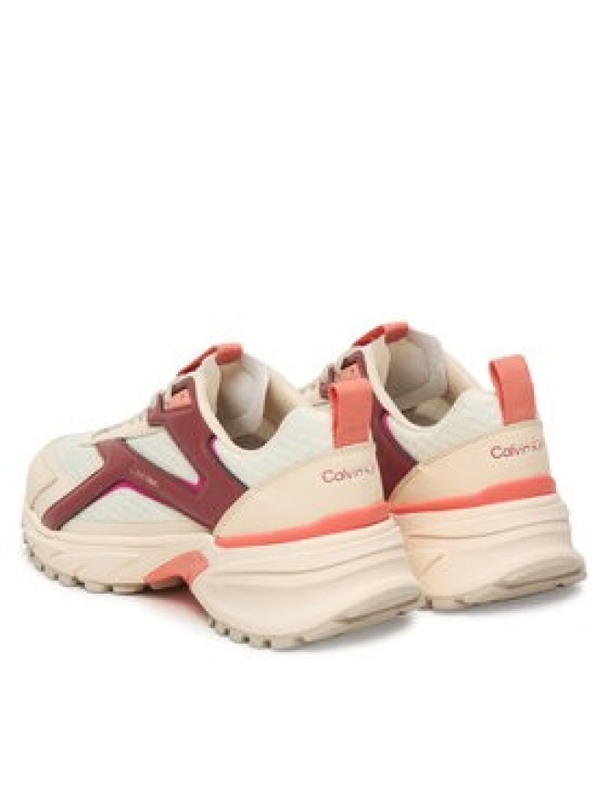 Calvin Klein Sneakersy Hike Run Ckstripe Mesh HW0HW03002 Biały