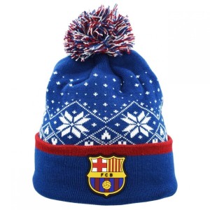 FC Barcelona czapka zimowa FCB Christmas Hat granatowy OSFM