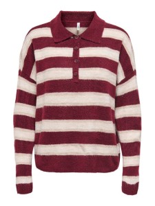 ONLY Sweter Talio 15358606 Bordowy Regular Fit