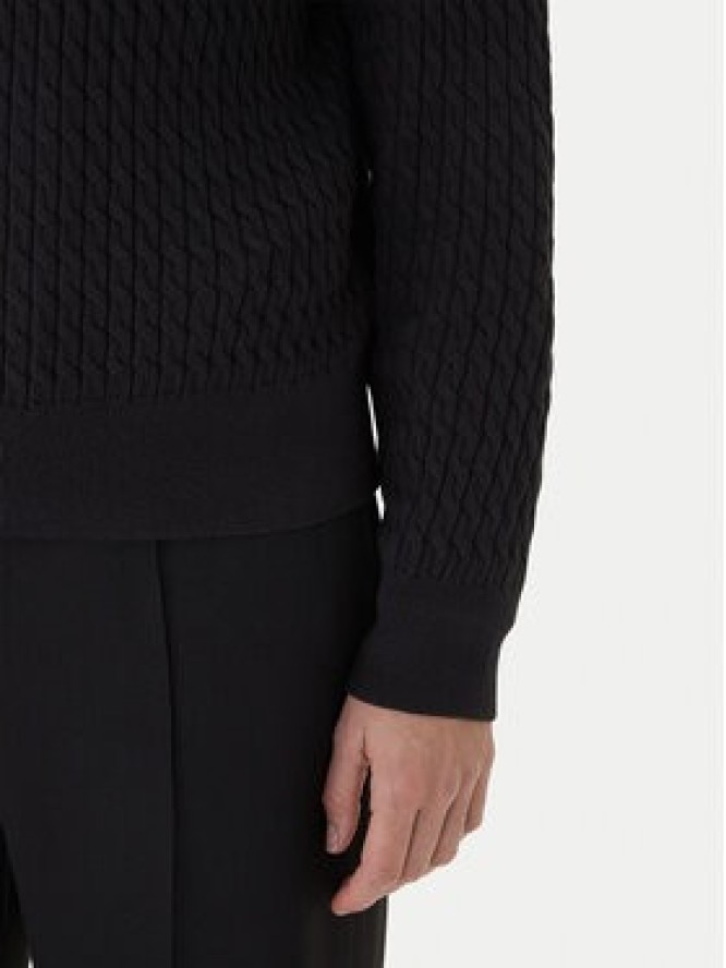 Tommy Hilfiger Sweter Fine WW0WW44993 Czarny Regular Fit