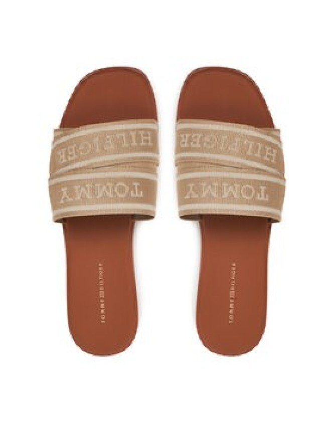 Tommy Hilfiger Klapki Webbing Mule FW0FW08421 Beżowy