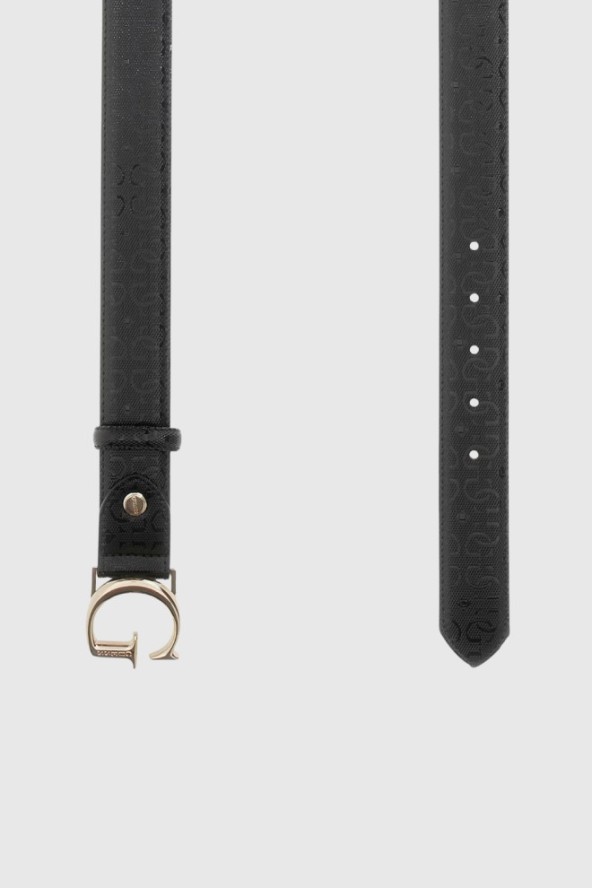 GUESS Czarny pasek damski Aldina, Rozmiar M