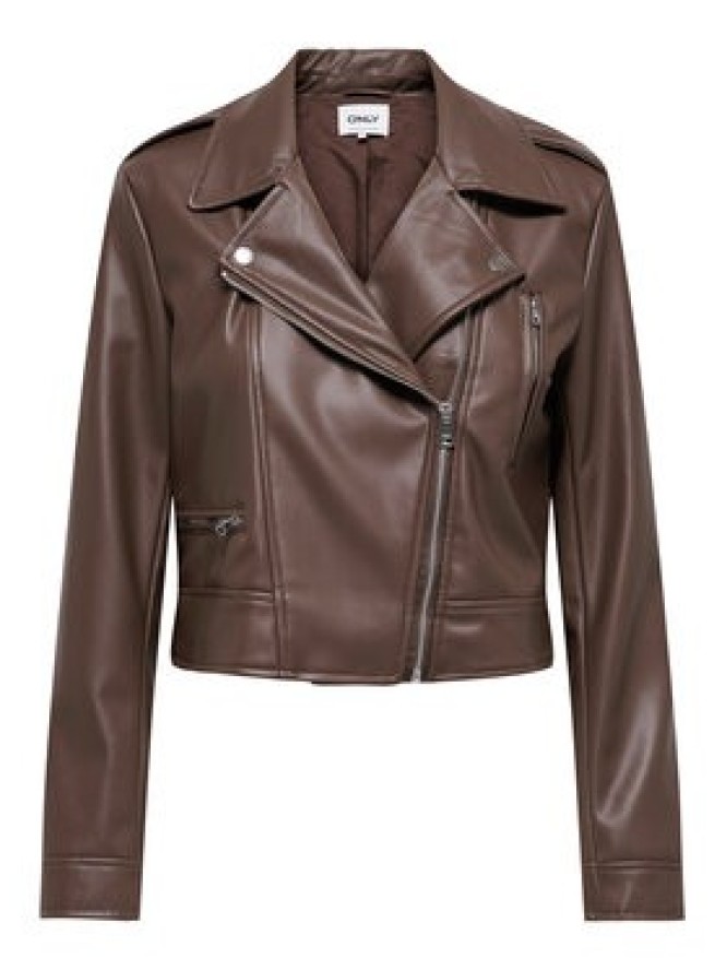 ONLY Kurtka z imitacji skóry Carmen 15361396 Brązowy Regular Fit