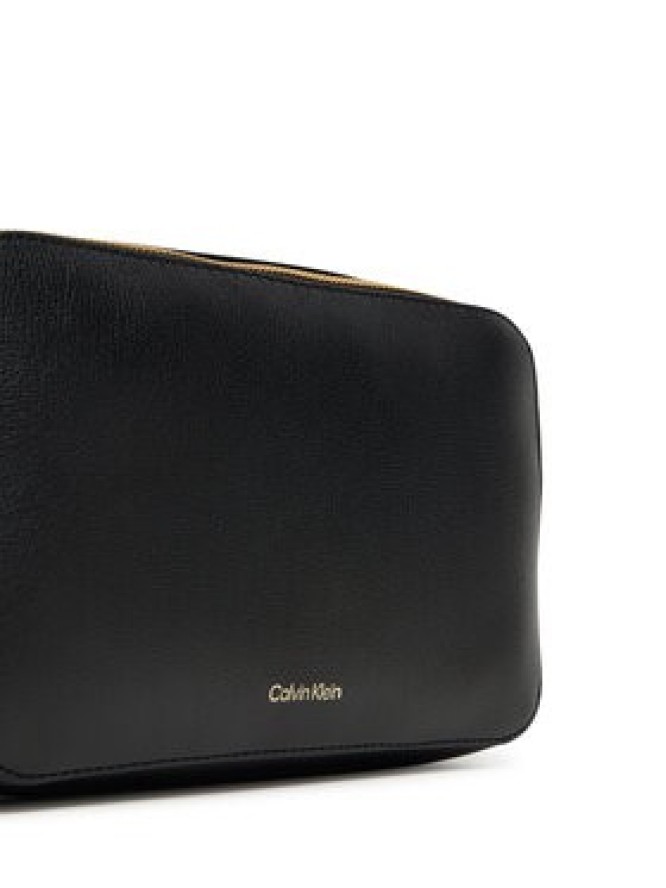 Calvin Klein Torebka Foil Logo Elongated Camera Bag LV04F3276G Czarny