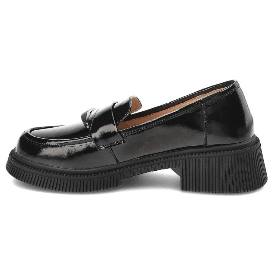 Czarne Mokasyny S.Barski Eleganckie Obuwie Damskie