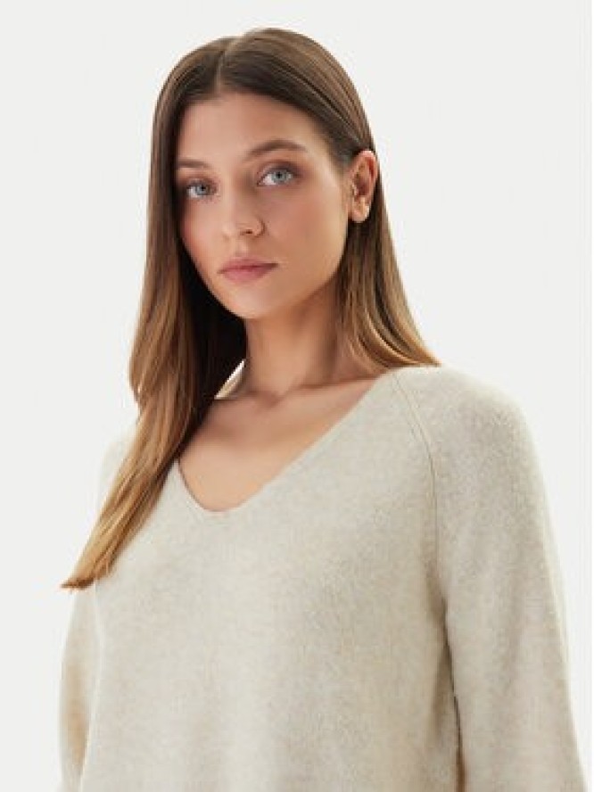 Vero Moda Sweter Aquarius 10331898 Beżowy Regular Fit