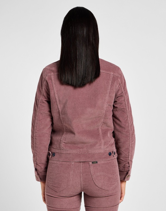 LEE DAMSKA KURTKA JEANSOWA LEE SHERPA RIDER JKT DREAMY MAUVE 112355172