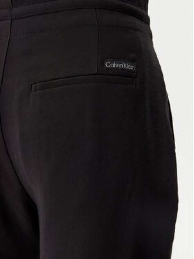 Calvin Klein Jeans Spodnie materiałowe J20J225339 Czarny Straight Fit